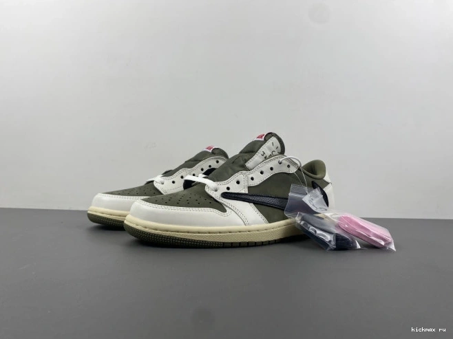Cheap MAX DM7866-200 X JORDAN 1 OLIVE LOW TRAVIS AIR OG SCOTT MEDIUM 0719